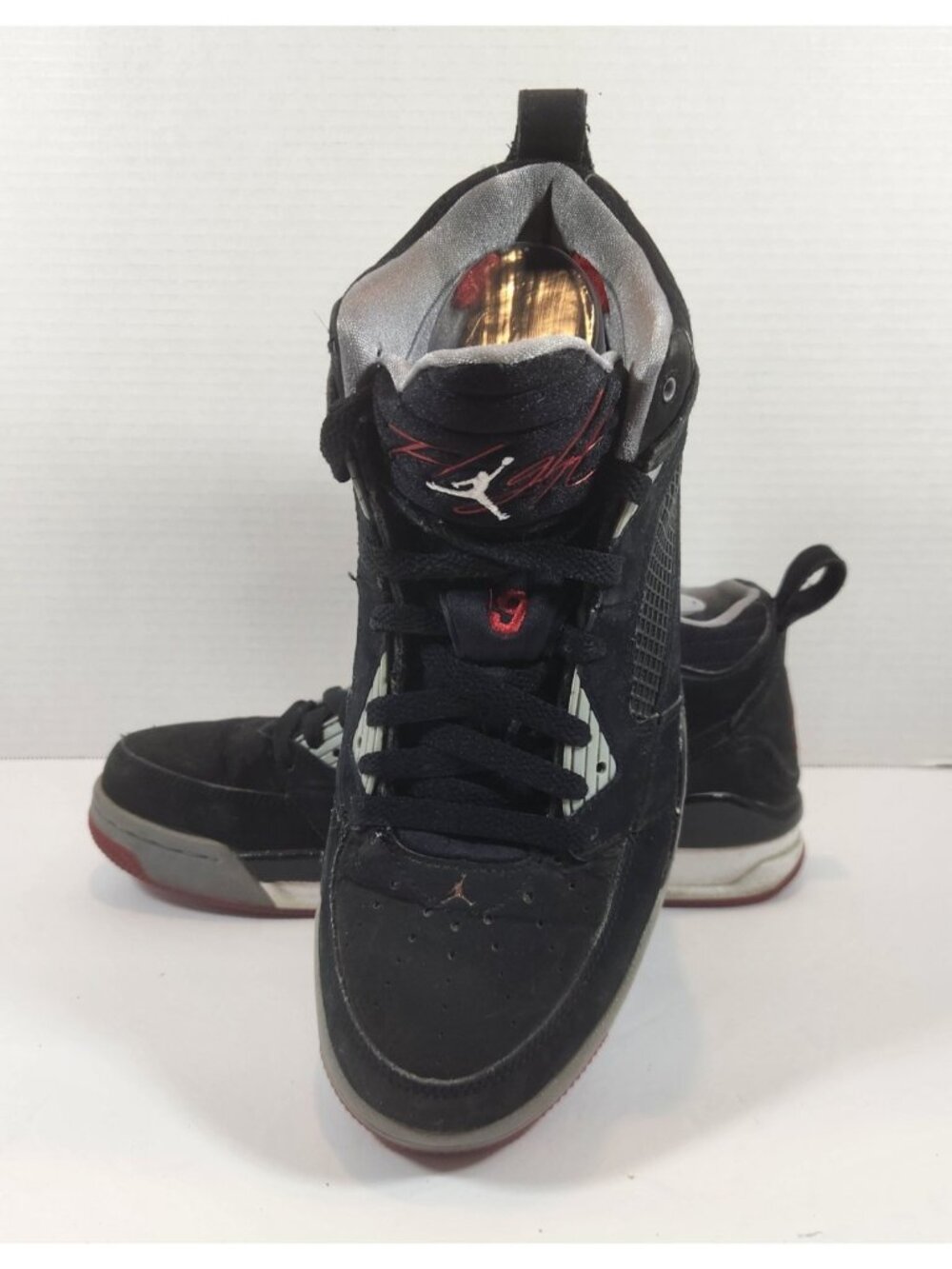 Nike Air Jordan Flight 9 Black Suede Shoes Mid Sneakers Mens US 9 UK 8 EURO 42.5